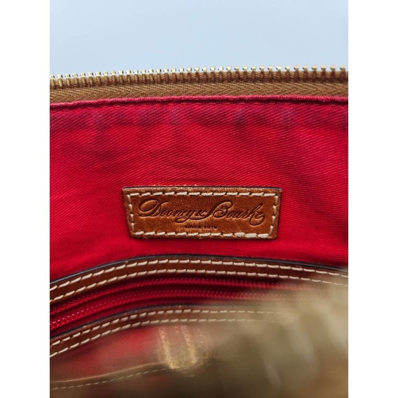 Dooney & Bourke‎ Pebble Grain Letter Carrier Black Red Lining with Dustbag - Picture 14 of 16